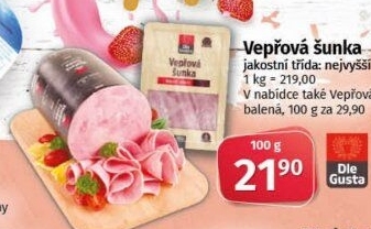 Šunka vepřová nejvyšší jakosti Dle Gusta