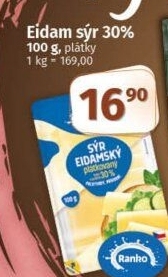 Sýr Eidamský 30 % Ranko