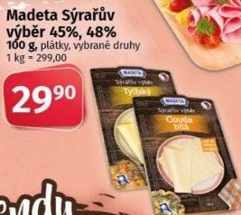Sýr Sýrařův výběr Madeta