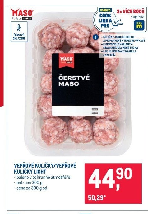 Vepřové kuličky/vepřové kuličky light