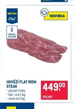Hovězí Flat Iron Steak