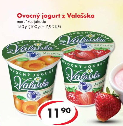 Jogurt ovocný z Valašska Mlékárna Valašské Meziříčí