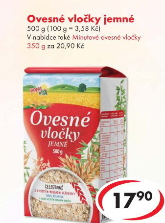 Ovesné vločky Bonavita