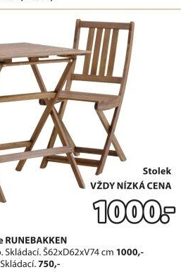 Balkonový stolek Runebakken