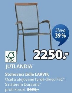 Zahradní židle stohovací Larvik Jutlandia