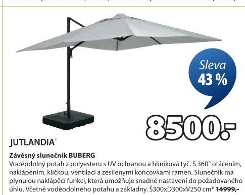 Závěsný slunečník Jutlandia