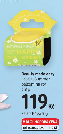 Balzám na rty Beauty Made Easy