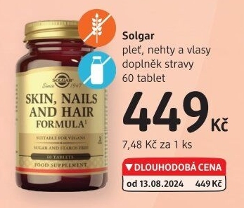 Doplněk stravy na pleť, vlasy a nehty Solgar