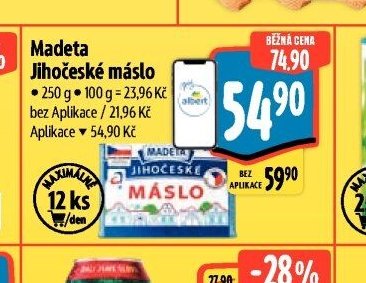 Madeta Jihočeské máslo