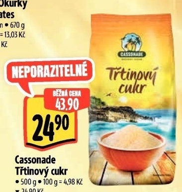 Třtinový cukr Cassonade