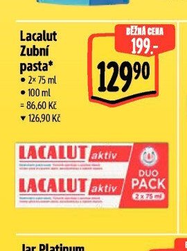 Lacalut Zubní pasta