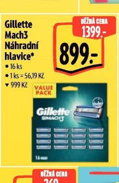 Gillette Mach3 Náhradní hlavice