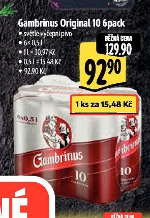 Gambrinus Original 10 6pack