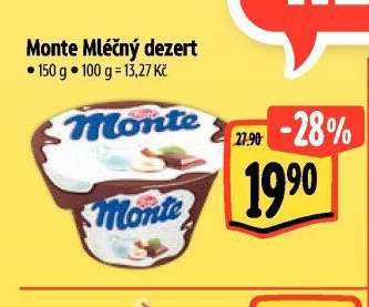 Monte Mléčný dezert