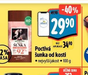 Poctivá šunka od kosti