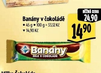 Banány v čokoládě
