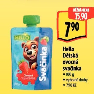 Ovocná kapsička Hello