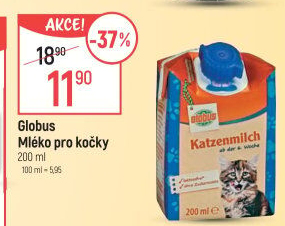 Mléko pro kočky Globus