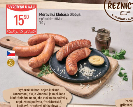 Moravská klobása Globus
