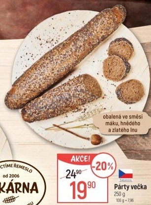 Pečivo Párty večka