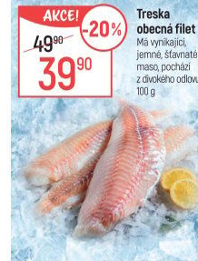 Treska světlá filety