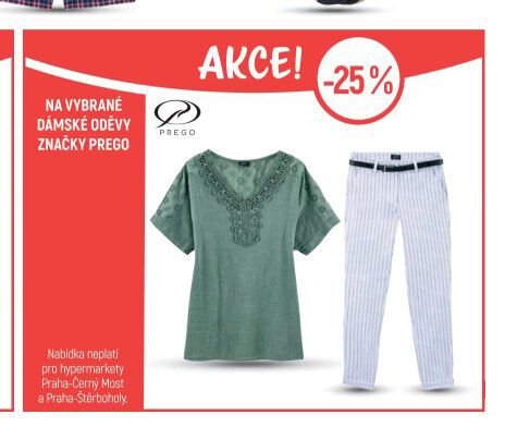 Vybrané dámské oděvy značky Prego