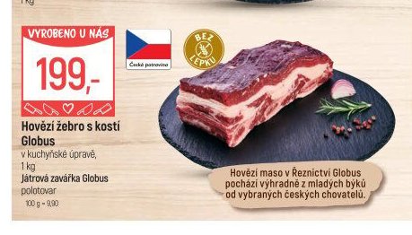 Hovězí žebro s kostí Globus