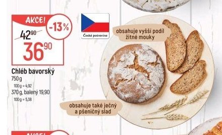 Chléb bavorský 750 g
