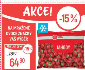 Jahody mražené Váš Výběr