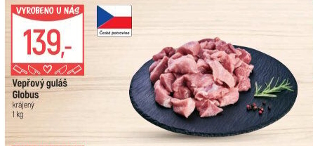 Maso na guláš vepřové Globus
