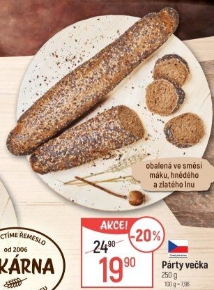 Pečivo Párty večka