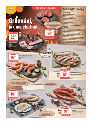 akční leták Globus 11.6.2025-17.6.2025