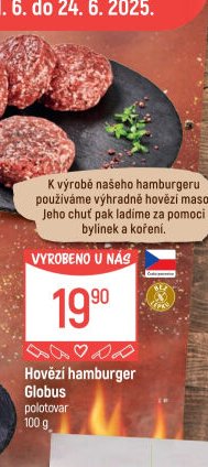 Hovězí hamburger Globus