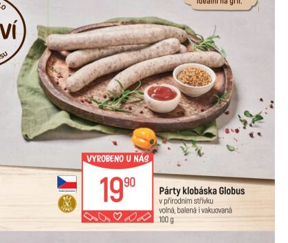 Párty klobása Globus