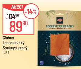 Losos divoký Sockeye uzený Globus