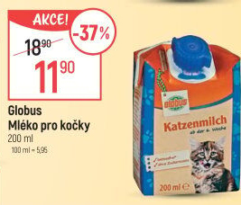 Mléko pro kočky Globus