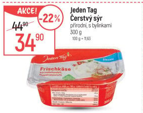 Sýr čerstvý Jeden Tag