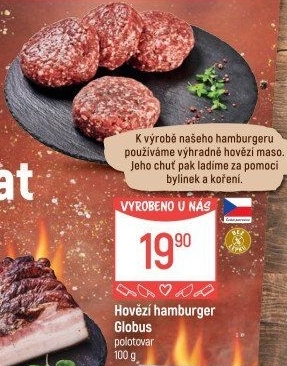 Hovězí hamburger Globus