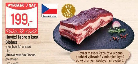 Hovězí žebra s kostí Globus