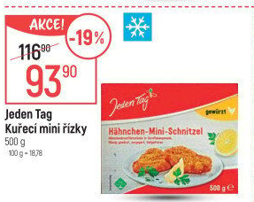Kuřecí mini řízky mražené Jeden Tag