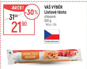 Listové těsto Váš Výběr