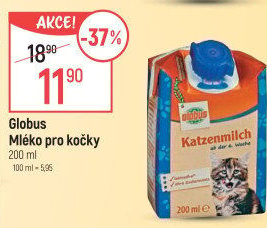 Mléko pro kočky Globus