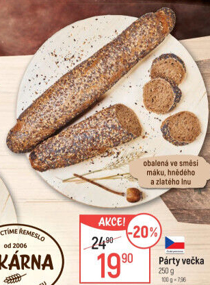 Pečivo Párty večka