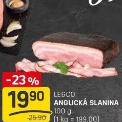 Anglická slanina LE&
