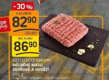 Mleté maso mix Kostelecké uzeniny