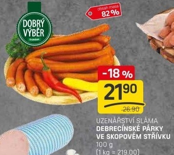 Párky debrecínské Sláma