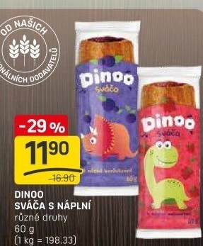 Pečivo Sváča s náplní Dinoo