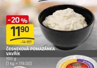 Pomazánka česneková Lahůdky Vavřík