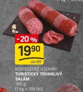 Salám turistický Kostelecké uzeniny