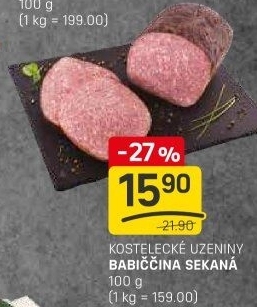 Sekaná babiččina Kostelecké uzeniny